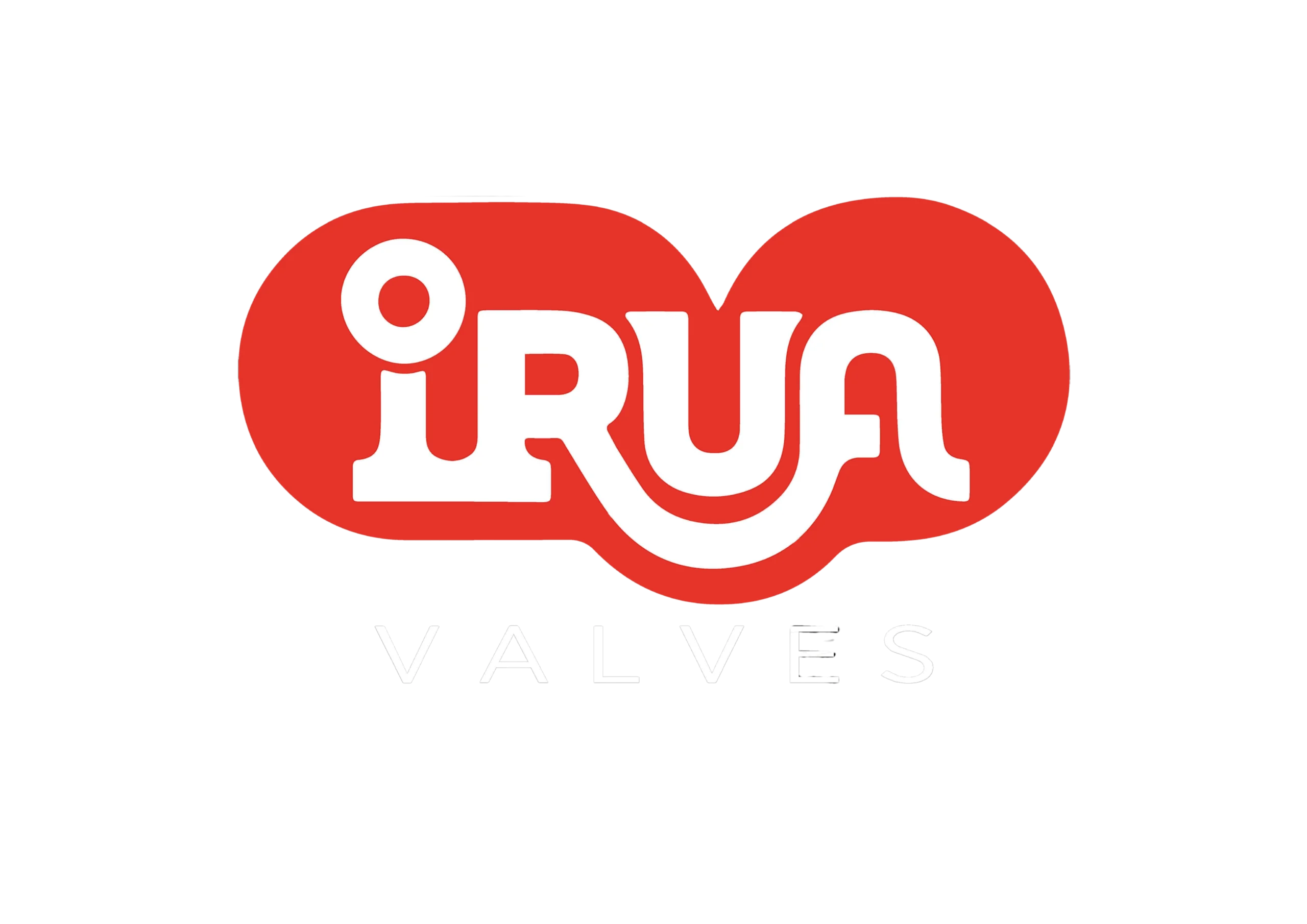 Logo con Valves en Blanco Logotipo IRUA VALVES